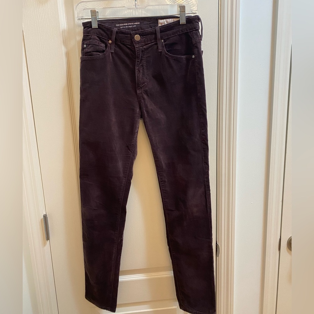 AG Stevie High Rise Skinny Ankle in Velvet- 26R